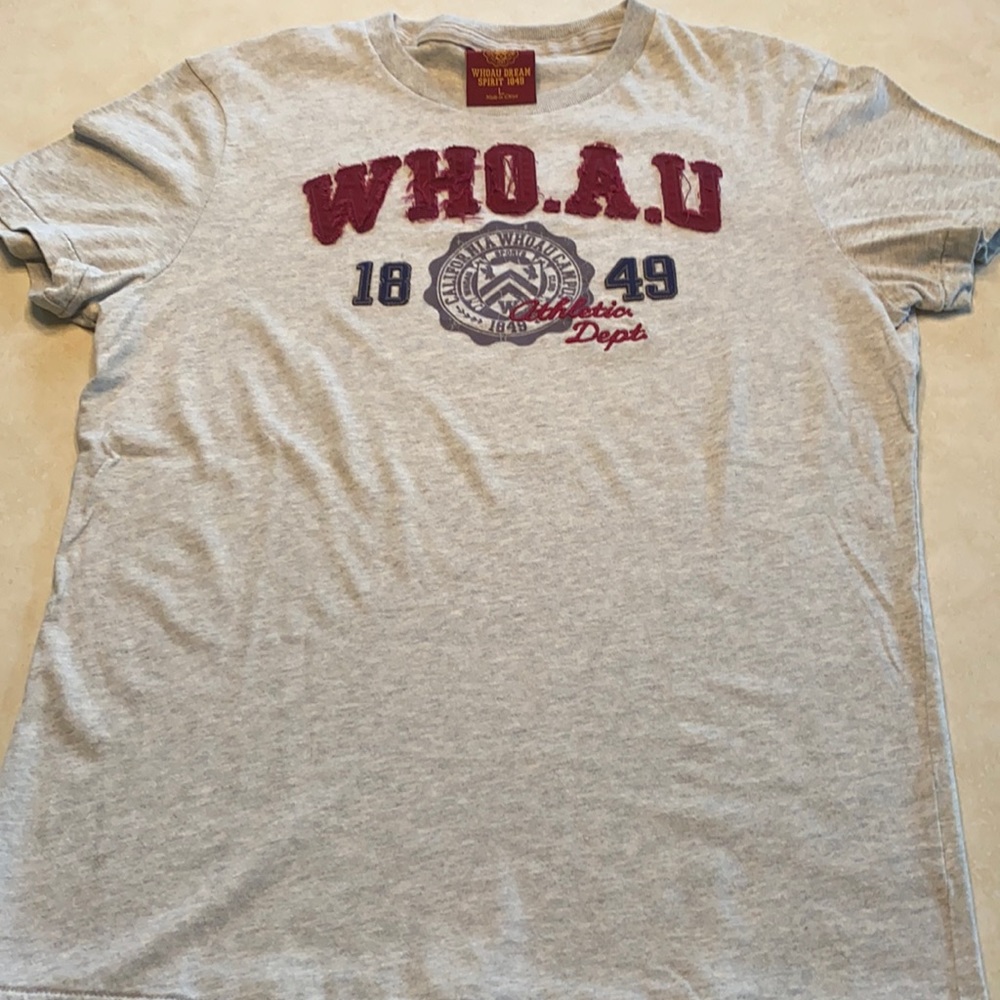 Who.a.u gently worn short sleeve shirt